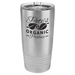 20 oz. Stainless Steel Laser Engraved Polar Camel Tumblers w/Slider Lid