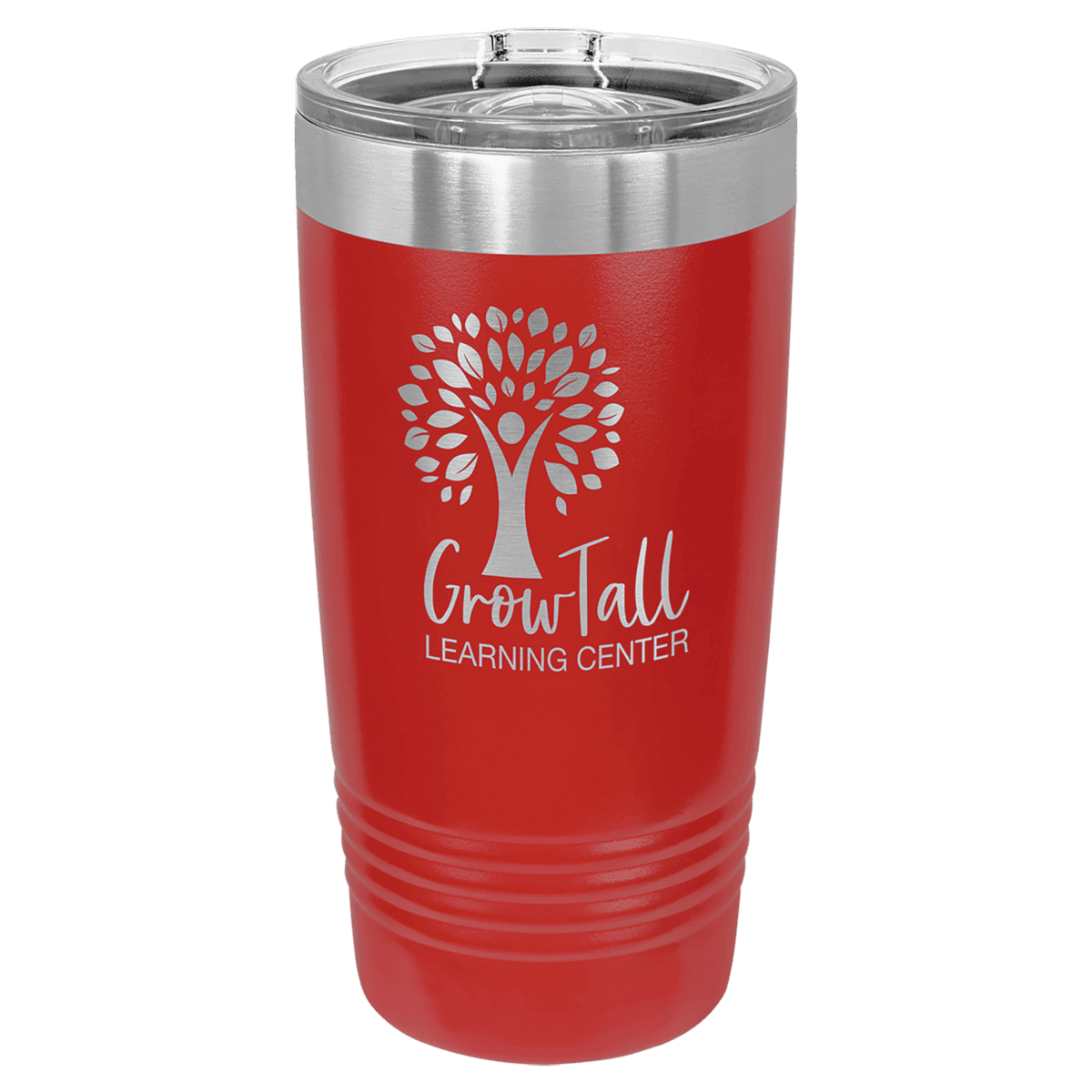 20 oz. Red Laser Engraved Polar Camel Ringneck Tumblers w/Slider Lid
