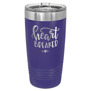 20 oz. Purple Laser Engraved Polar Camel Ringneck Tumblers w/Slider Lid