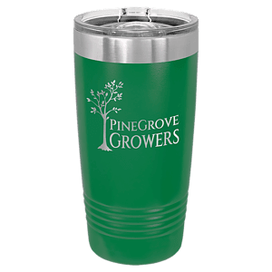 20 oz. Green Laser Engraved Polar Camel Ringneck Tumblers w/Slider Lid