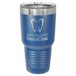 30 oz. Royal Blue Laser Engraved Polar Camel Ringneck Tumblers w/Slider Lid