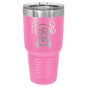 30 oz. Pink Laser Engraved Polar Camel Ringneck Tumblers w/Slider Lid