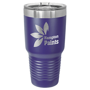 30 oz. Purple Laser Engraved Polar Camel Ringneck Tumblers w/Slider Lid