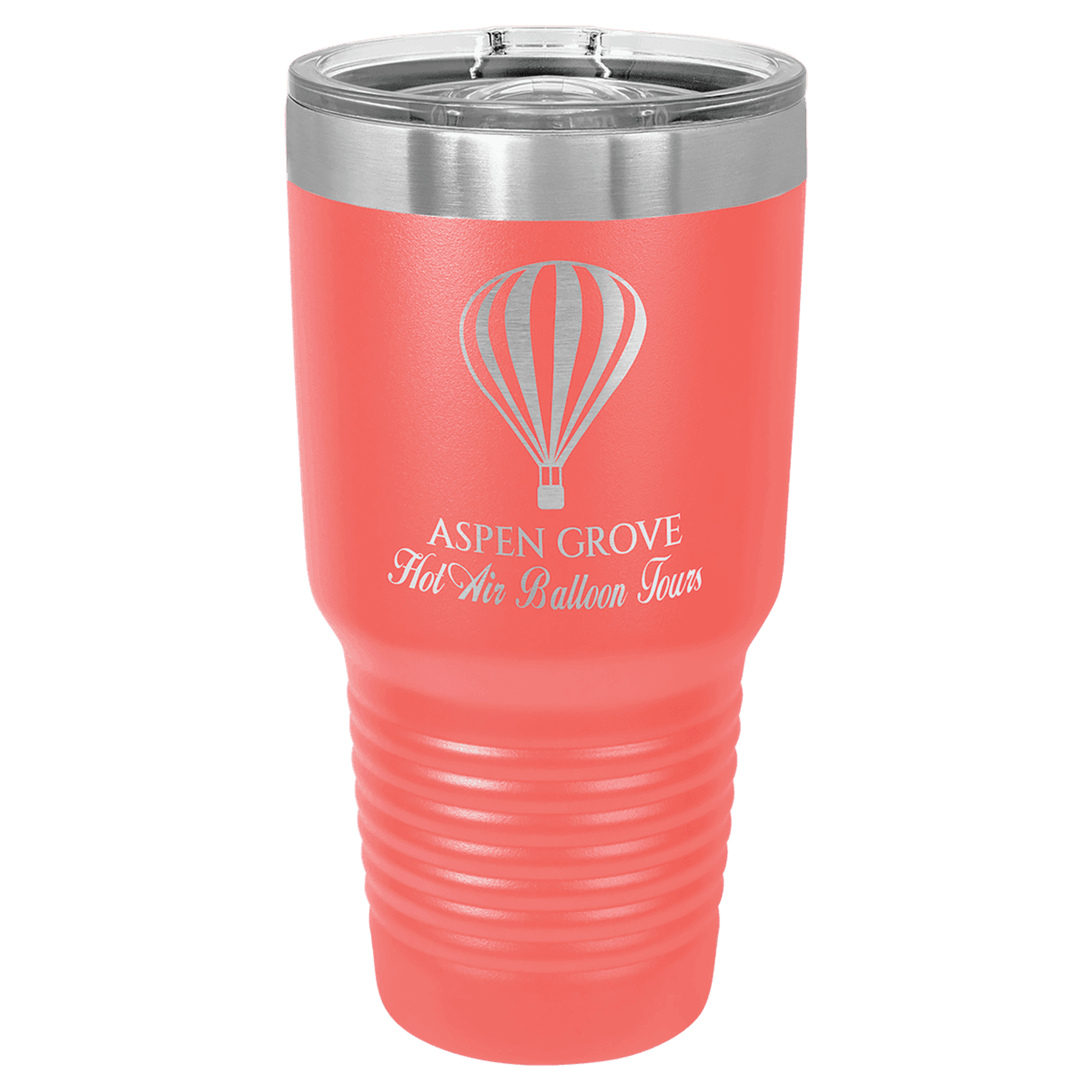 30 oz. Coral Laser Engraved Polar Camel Ringneck Tumblers w/Slider Lid