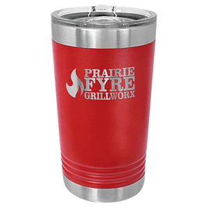 16 oz. Red Laser Engraved Polar Camel Pint Tumbler w/Slider Lid