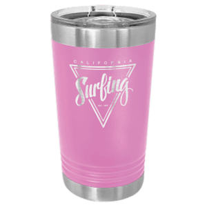 16 oz. Light Purple Laser Engraved Polar Camel Pint Tumbler w/Slider Lid