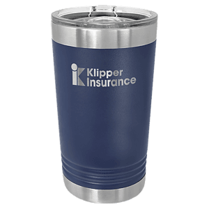 16 oz. Navy Blue Laser Engraved Polar Camel Pint Tumbler w/Slider Lid