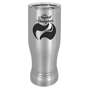 14 oz. Stainless Steel Laser Engraved Polar Camel Pilsner Tumbler w/Clear Lid