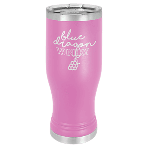 20 oz. Light Purple Laser Engraved Polar Camel Pilsner Tumbler w/Clear Lid