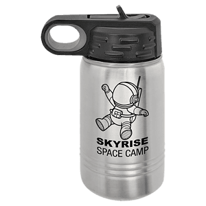 12 oz. Stainless Steel Laser Engraved Polar Camel Water Bottles