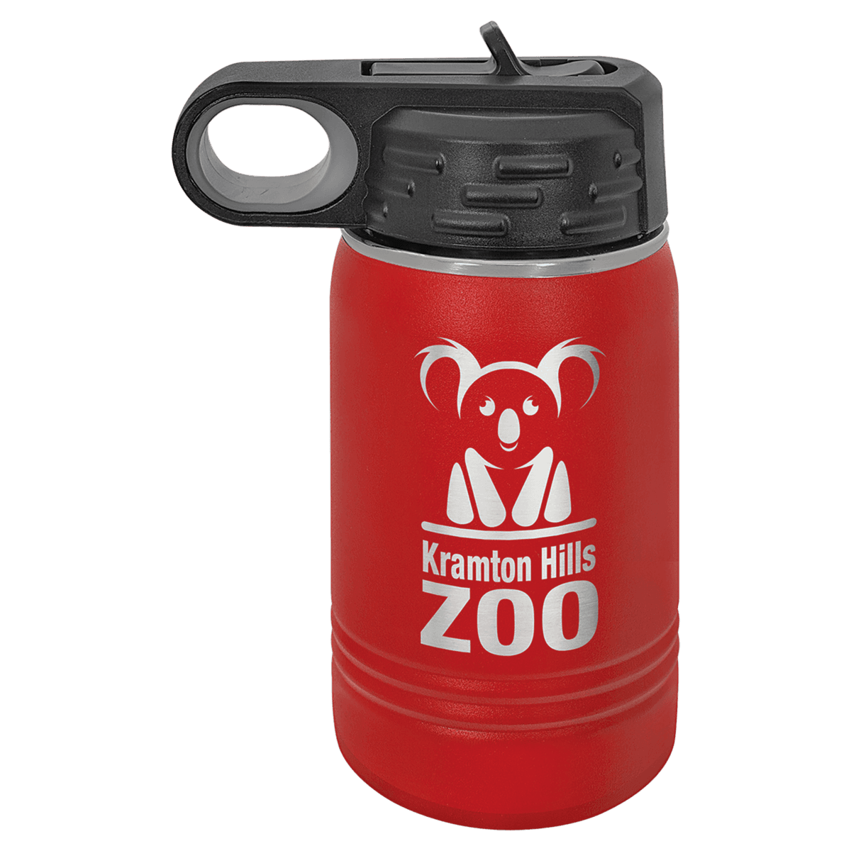 12 oz. Red Laser Engraved Polar Camel Water Bottles