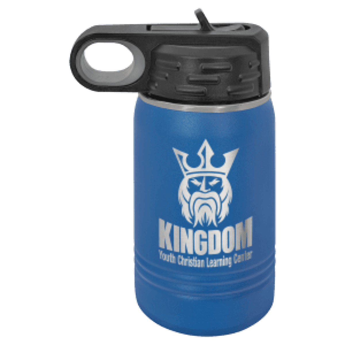 12 oz. Royal Blue Laser Engraved Polar Camel Water Bottles