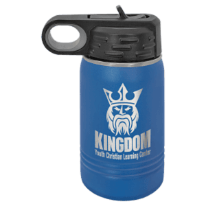 12 oz. Royal Blue Laser Engraved Polar Camel Water Bottles