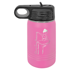 12 oz. Pink Laser Engraved Polar Camel Water Bottles