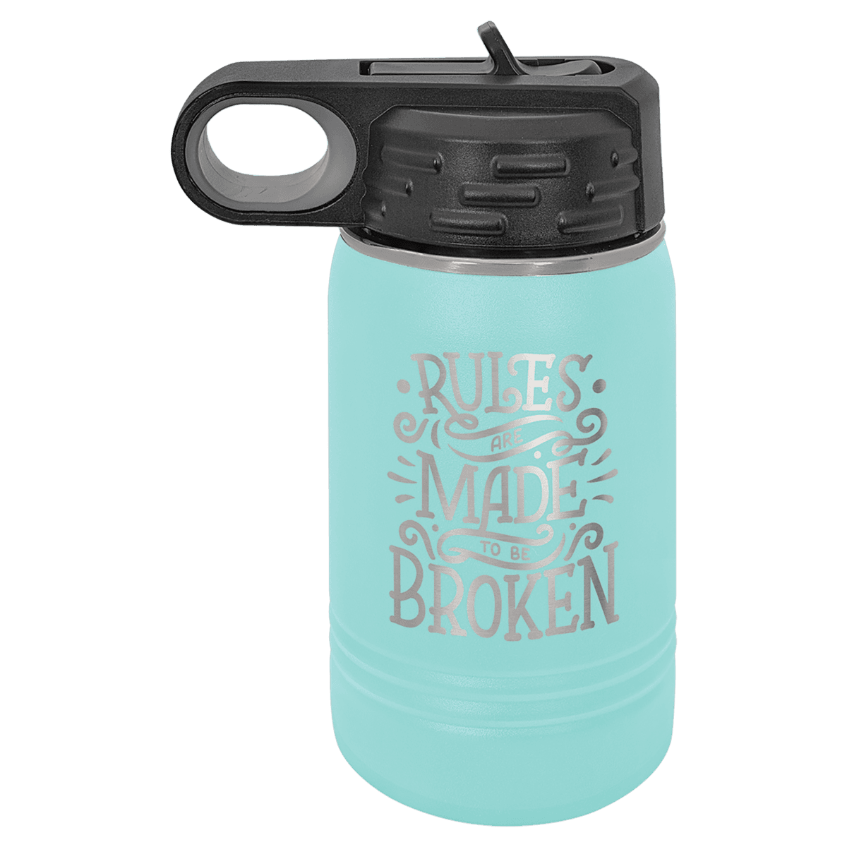 12 oz. Teal Laser Engraved Polar Camel Water Bottles