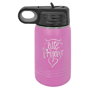 12 oz. Light Purple Laser Engraved Polar Camel Water Bottles