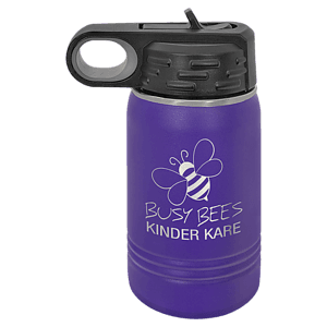 12 oz. Purple Laser Engraved Polar Camel Water Bottles
