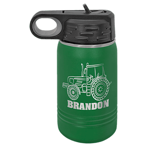12 oz. Green Laser Engraved Polar Camel Water Bottles