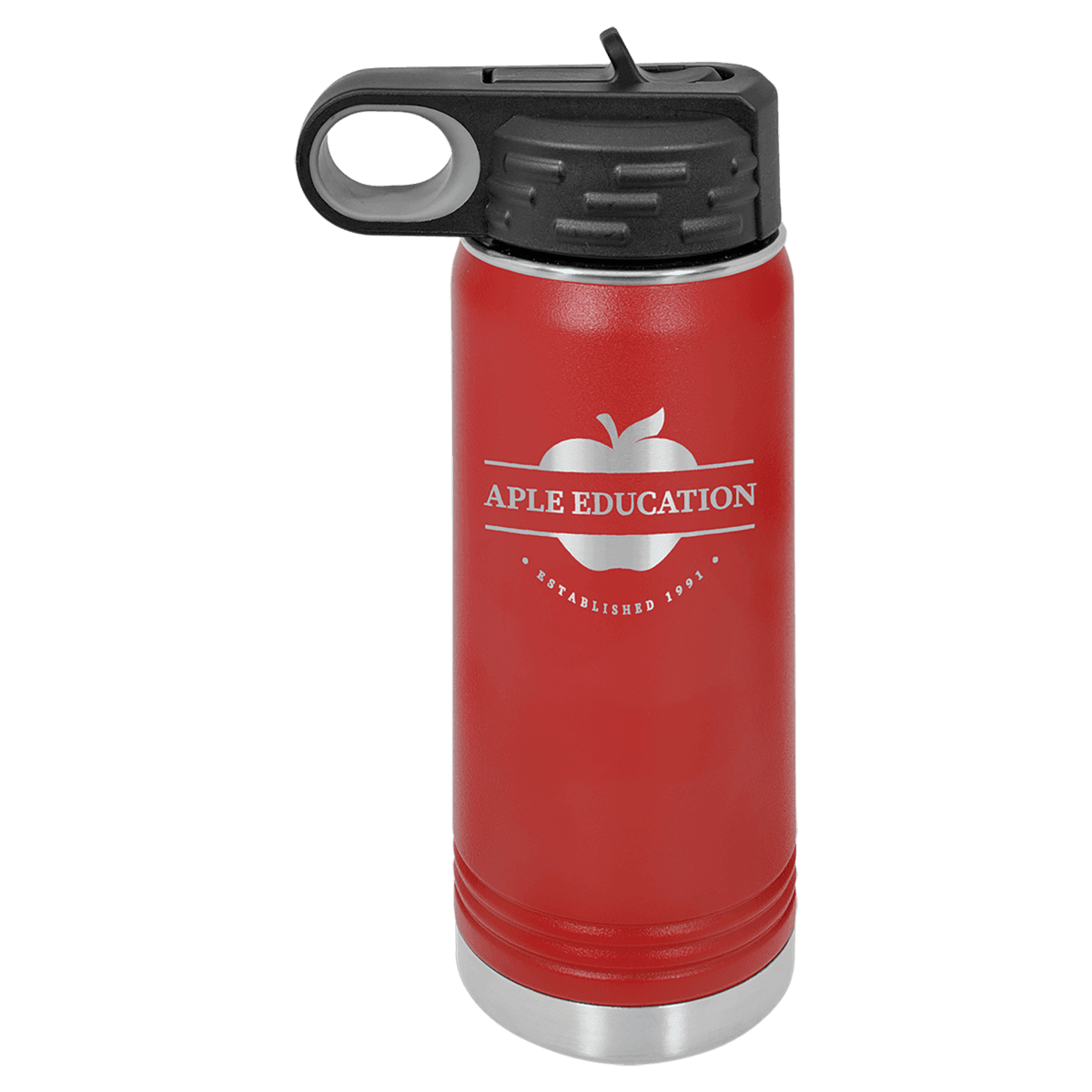 20 oz. Red Laser Engraved Polar Camel Water Bottles