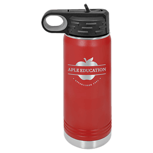 20 oz. Red Laser Engraved Polar Camel Water Bottles
