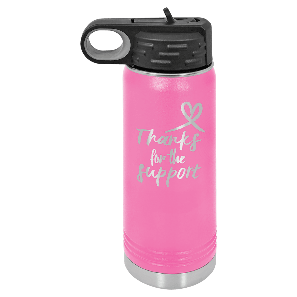 20 oz. Pink Laser Engraved Polar Camel Water Bottles