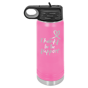 20 oz. Pink Laser Engraved Polar Camel Water Bottles