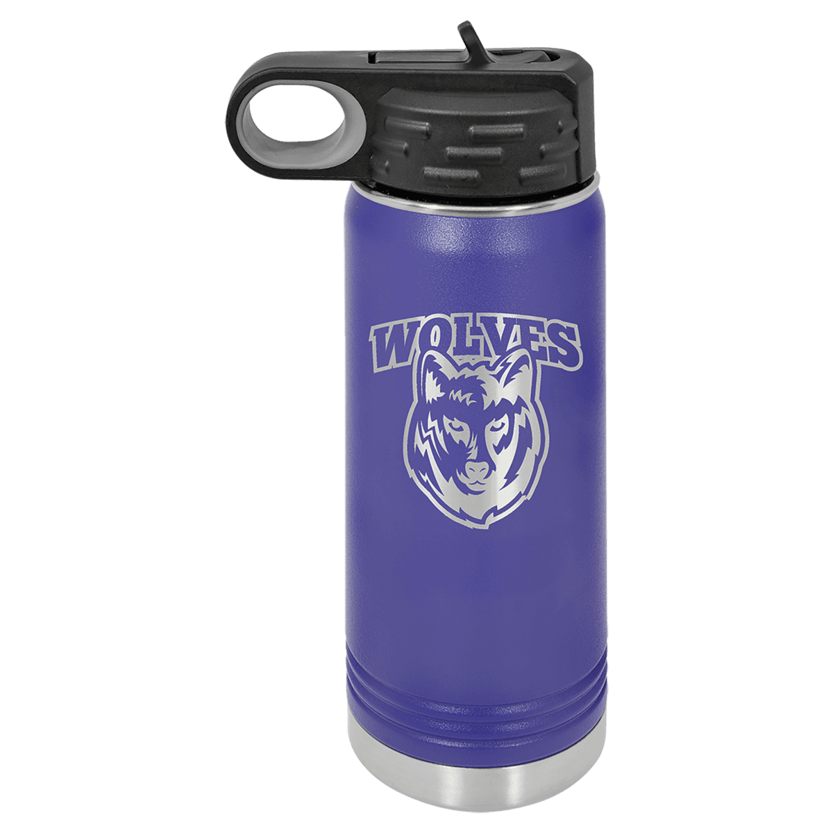 20 oz. Purple Laser Engraved Polar Camel Water Bottles