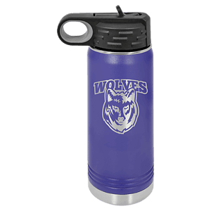 20 oz. Purple Laser Engraved Polar Camel Water Bottles