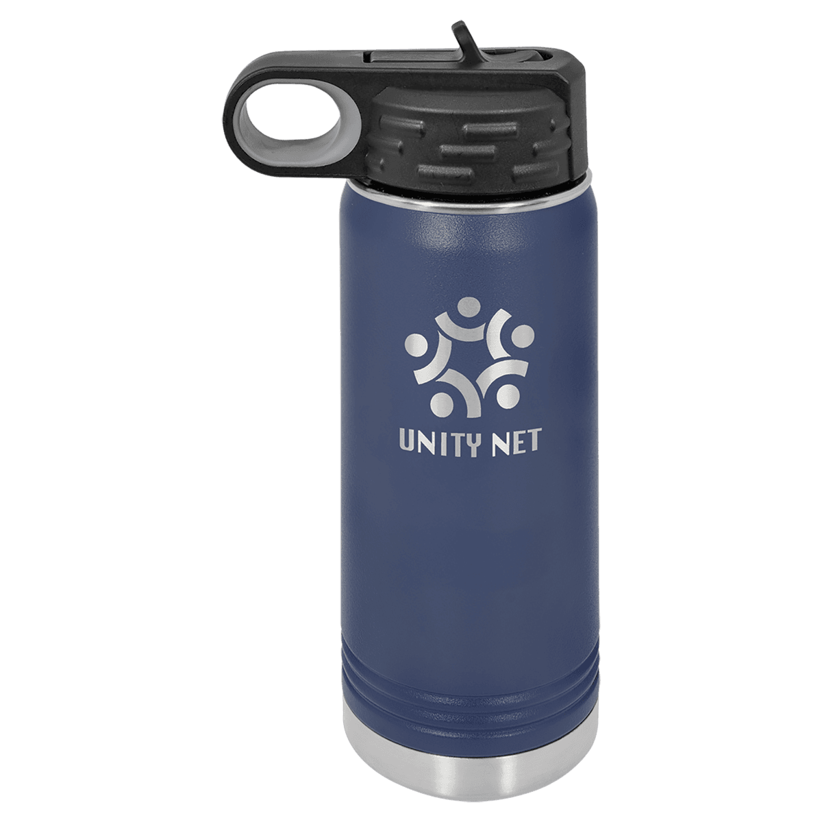 20 oz. Navy Blue Laser Engraved Polar Camel Water Bottles