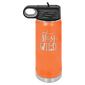 20 oz. Orange Laser Engraved Polar Camel Water Bottles