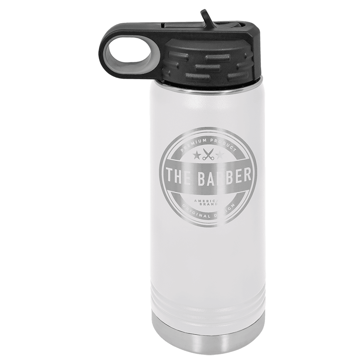 20 oz. White Laser Engraved Polar Camel Water Bottles