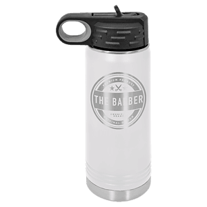 20 oz. White Laser Engraved Polar Camel Water Bottles