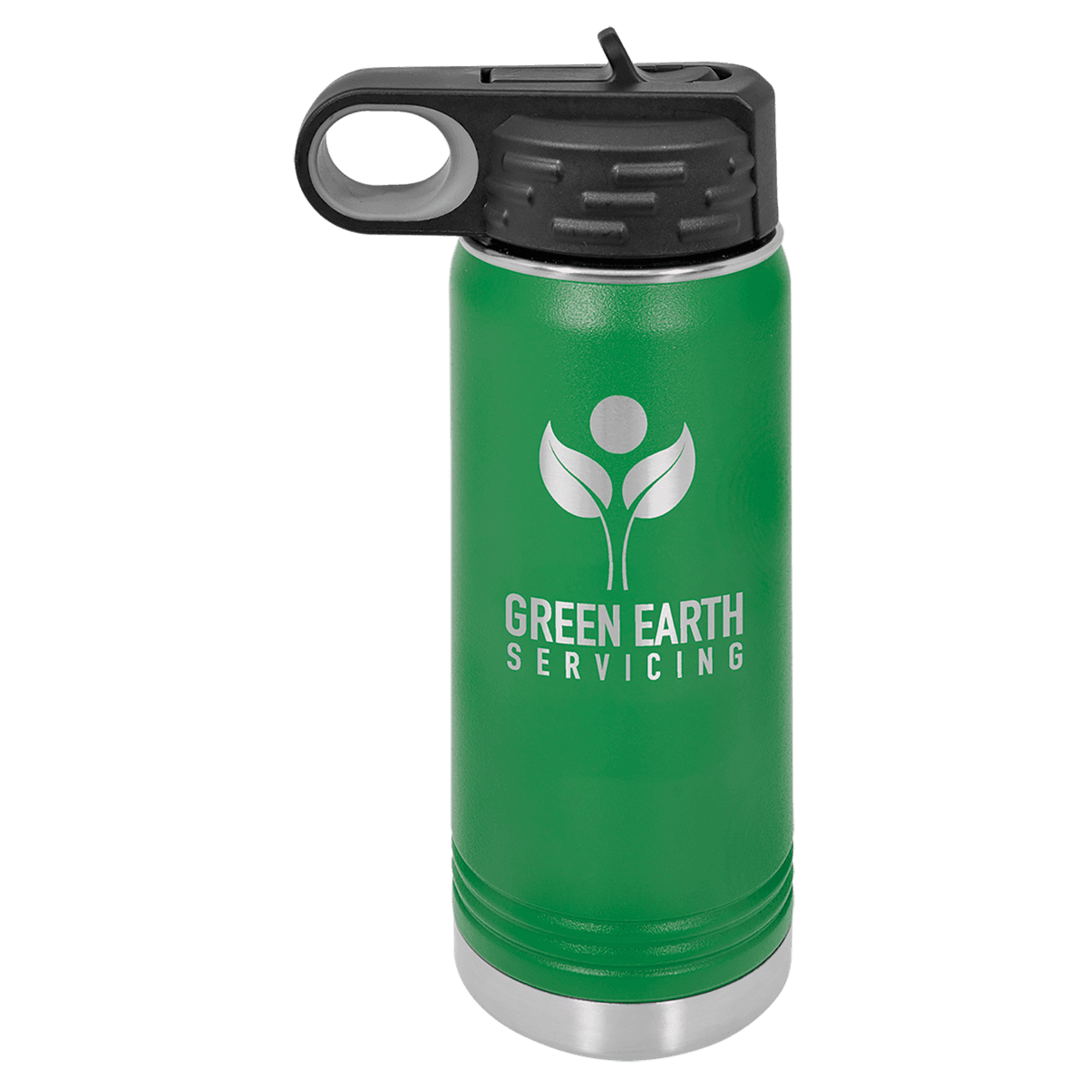 20 oz. Green Laser Engraved Polar Camel Water Bottles