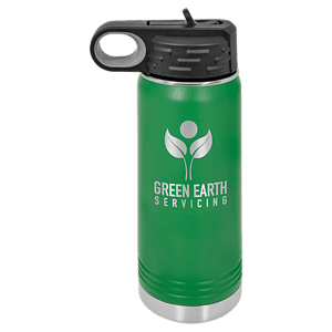 20 oz. Green Laser Engraved Polar Camel Water Bottles