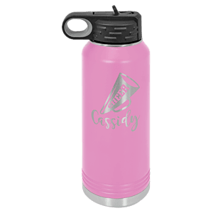 32 oz. Light Purple Powder Coated Laser Engraved Polar Camel Water Bottles