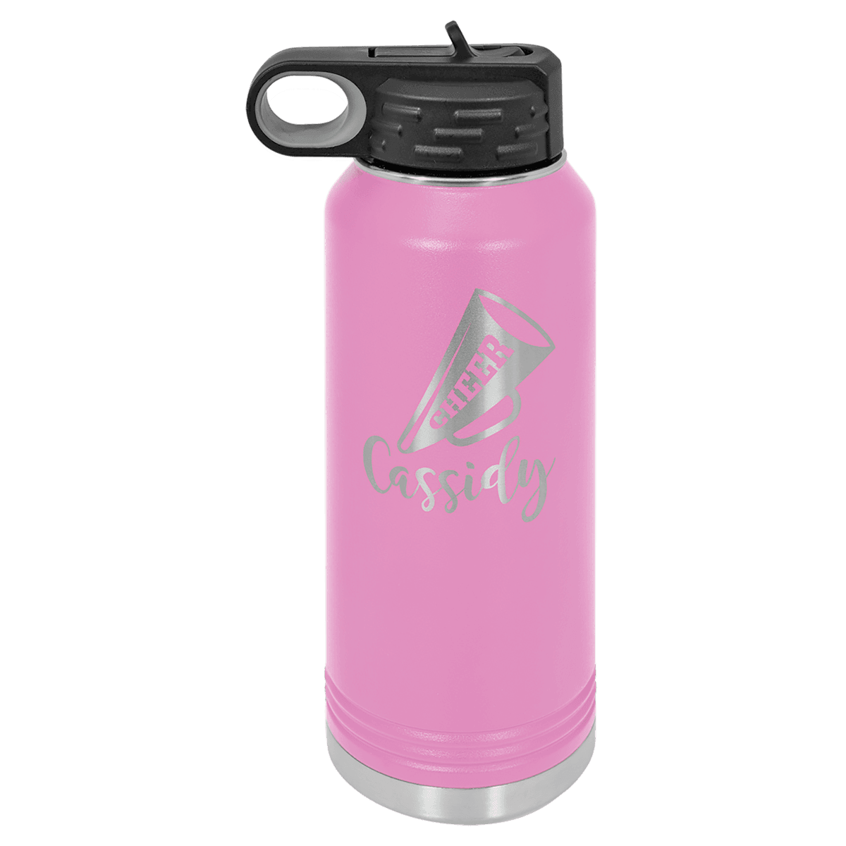 32 oz. Light Purple Powder Coated Laser Engraved Polar Camel Water Bottles