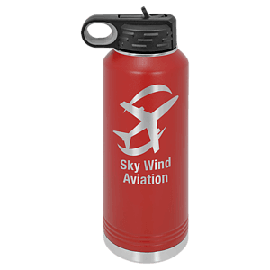 40 oz. Red Powder Coated Laser Engraved Polar Camel Water Bottles