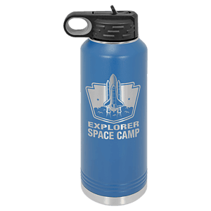 40 oz. Royal Blue Powder Coated Laser Engraved Polar Camel Water Bottles