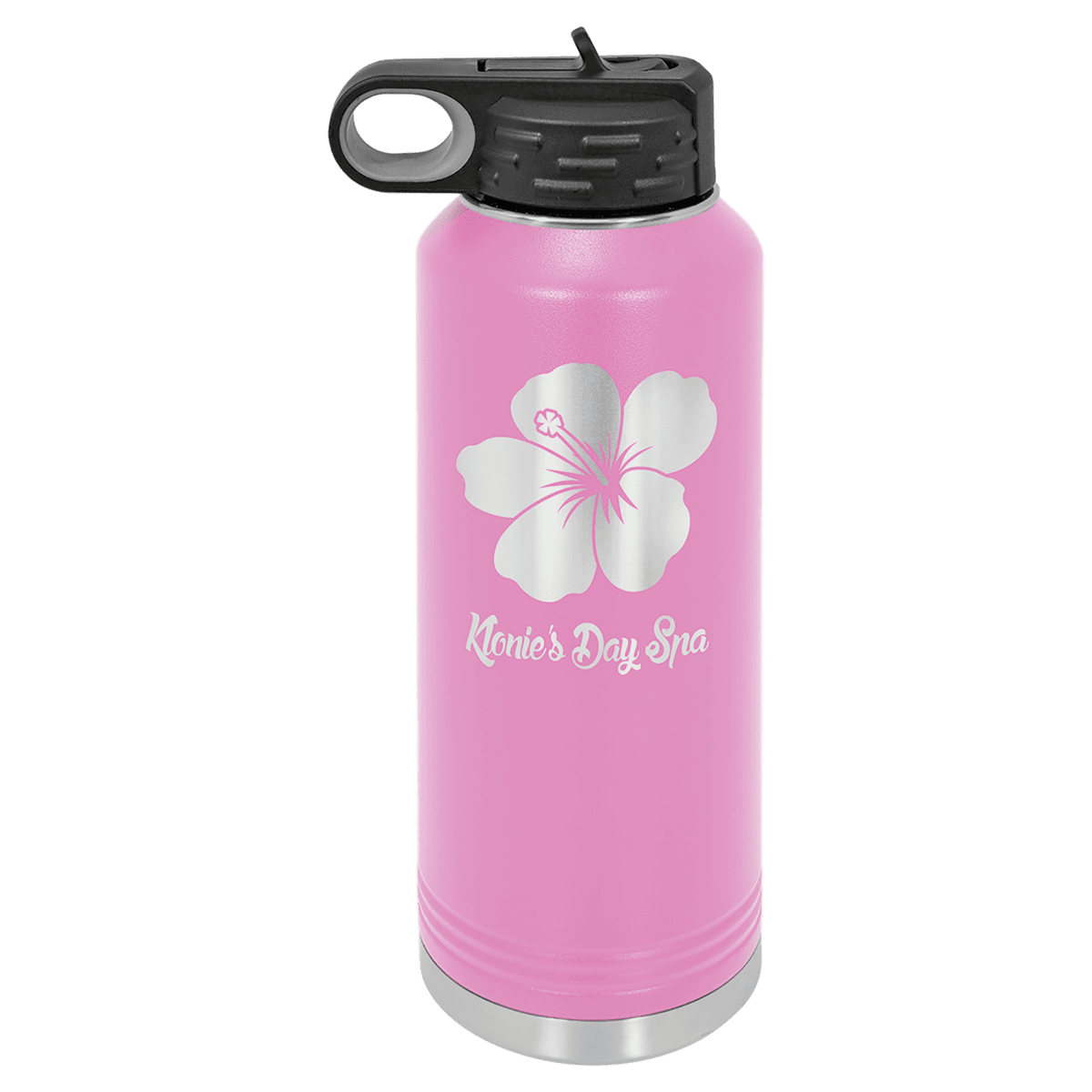 40 oz. Light Purple Powder Coated Laser Engraved Polar Camel Water Bottles