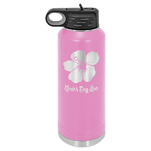 40 oz. Light Purple Powder Coated Laser Engraved Polar Camel Water Bottles