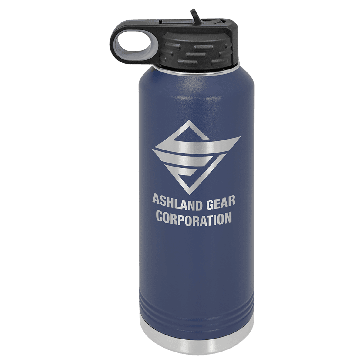 40 oz. Navy Blue Powder Coated Laser Engraved Polar Camel Water Bottles