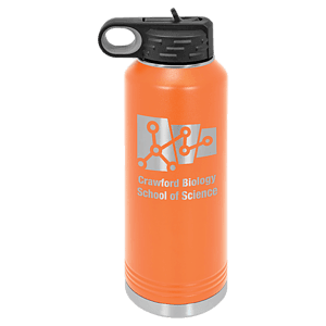 40 oz. Orange Powder Coated Laser Engraved Polar Camel Water Bottles