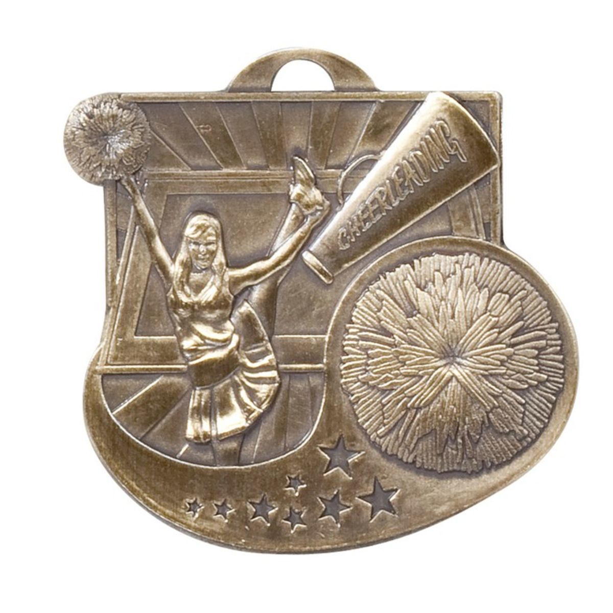 Cheerleading Star Blast Medal, 2"