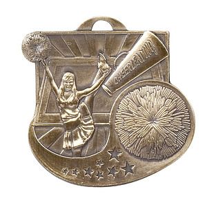 Cheerleading Star Blast Medal, 2"