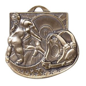 Wrestling Star Blast Medal, 2"