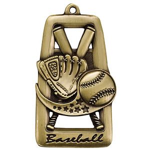 Baseball Star Blast Medal, 2 3/4" tall