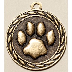Paw Print Medal, 2"