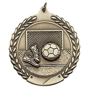 Soccer Die Cast Medal, 1 3/4"