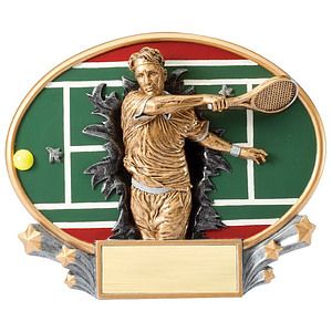 Tennis - Male Xplosion Oval Resin Award