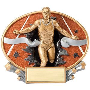 Track - Male Xplosion Oval Resin Award